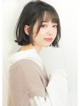 ルエ(rue) 30代・40代大人可愛いワンサイドショートボブルフ丸み