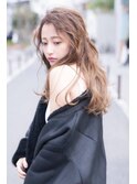 大人かわいい前髪セシルカットココアブラウンフリンジウェーブ