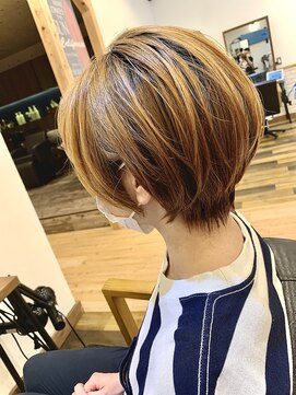 アグ ヘアー ジャック 千石通り店(Agu hair jack) 大人かわいい耳掛けショートボブ