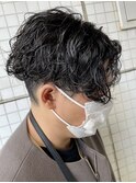 刈り上げセンターパート/波巻きスパイラル/ツイストスパイラル