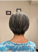 【麻布十番】オーガニックグレイヘア　ショート