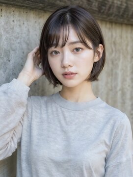 ドアーズ(Door's) 30代40代ショート白髪染めグレイカラーボブ艶栄名駅伏見丸の内