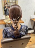 ヘアアクセのバランス感覚