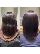 ヘアリゾート ルアーナ エルア(Hair Resort LUANA `elua) 髪質改善縮毛矯正ビフォーアフター☆中橋