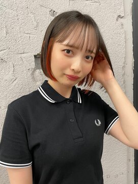 エン(en) ボブインナーカラーイヤリングカラーデザインカラー