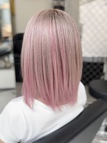 ミラ 銀座(MILA)&nbsp;アンブレラカラー　ピンク×ミルクティー