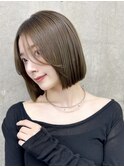 イメチェン美髪小顔似合わせ外ハネボブカット