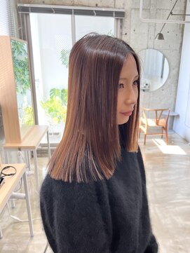 ほきもと美容室 ミディアムストレート