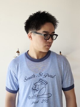 プールサイド(POOLSIDE) スパイキーショート/ローフェード/福岡メンズサロン