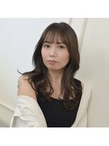 ラ ルーナ アレックス 阪急六甲店(la luna alex) 韓国巻き髪/ミディアムレイヤー/顔周りレイヤー/くびレイヤー