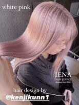 イエナ 渋谷(IENA)&nbsp;小顔に見せるヘア金髪エンドカラークラゲヘアー