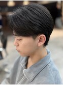 曲がる縮毛矯正/縮毛矯正/センターパート/千葉駅/千葉/齊藤大樹