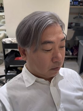 バース 梅田中崎町店(BIRTH) 50代40代白髪ぼかしシルバーメッシュバレイヤージュ