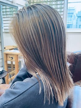 明るさも出しながらカバー◎白髪をぼかして創るハイライトカラーでいくつになってもお洒落styleを叶える＊ 