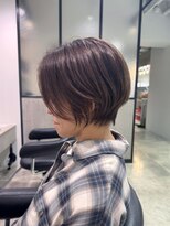 ビブ(VIV) 大人美人丸みショートボブ白髪ぼかしハイライト川崎20代30代40代