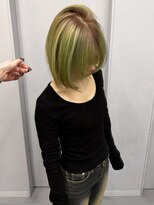 ヴァーディ オモテサンドウ(Vardy omotesando)&nbsp;roots/ルーツカラー デザインカラー ライムグリーン 表参道