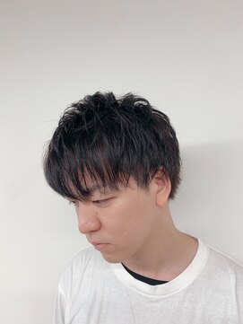バーバーショップ テト キタヤマ(barber shop tete kitayama) ナチュラルツーブロック★ブラウンカラー