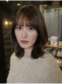 髪質改善ミディアムレイヤースタイル用賀駅