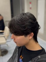 アッシュ 桜木町店(Ash)&nbsp;横浜桜木町/地毛風/曲がる縮毛矯正/ニュアンス毛流れマッシュ