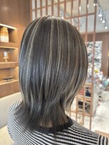 オーガニックトリコ 所沢(organic+tricot)&nbsp;30代40代◎春カラー◎細めグレージュハイライト×ウルフ
