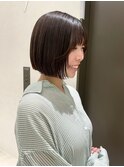 ミニボブ/顔まわりレイヤー/髪質改善/縮毛矯正