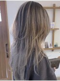 【レイヤーでも◎】ロングウルフバレイヤージュ×ブリーチ２回