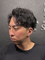 バーバークラシックス(BARBER CLASSICS)&nbsp;かきあげミックスパーマ／ツーブロック