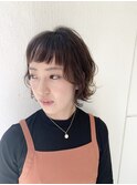 20代30代40代ショートバング♪ヘルシー外ハネ小顔ネオウルフ
