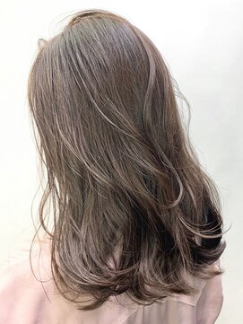 アイティー バイ アルバム 浦和店(IT by ALBUM) アッシュグレージュ_ココアブラウンフリンジウェーブ_ba276692