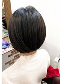 ショートの自然な縮毛矯正