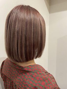 ムーン(moon) #縮毛矯正 #ストレート #ミニウルフ #テラコッタ #くすみブルー