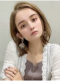 似合わせカット/ブリーチ/デザインカラーアッシュベージュ新宿