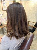 オフィスカジュアルにおすすめ！ロングのナチュラルブラウン！