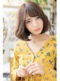 ★斜めバング艶感ニュアンスカラーチョコレート20代30代40代★9