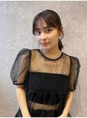 シンプルポニー/ヘアアレンジ/タイトアレンジ