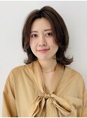 レイヤー/セミディカール/シアーカラー/30代40代50代