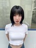 【THE・韓国】顔まわり・前髪カット×ツヤカラー￥8800