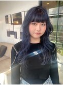 ミディアム顔周りレイヤーおくれ毛前髪万代新潟