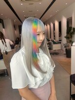 ステア ケース(stair case)&nbsp;レインボーカラーホワイトカラー髪質改善トリートメント