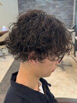 ヘアーアンドビューティーガーデン(HAIR AND BEAUTY GARDEN)&nbsp;栃木メンズゆるめ波巻きパーマシャドウパーマセンターパートヘア