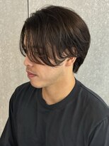 ニアウ 太田店(Niau)&nbsp;ニュアンスパーマメンズミディアムスパイラルパーマ群馬太田眉毛