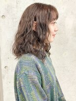 モリオ(morio)&nbsp;＊ニュアンスパーマロングハードスパイラルパーマ前髪30代40代2