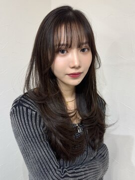 クレム 博多駅店(ChLem) 顔まわりレイヤー 艶カラー 暗髪 韓国風 髪質改善 福岡美容室