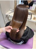 京都美容室 髪質改善 レイヤーカット ブリーチなし 春カラー