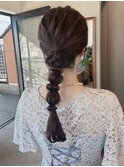 お呼ばれヘアアレンジ/イベント・ライブのヘアセット/表参道原宿