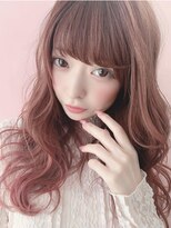 リルミー ミュエナ 大須 矢場町(Lilme myuena)&nbsp;ピンクベージュ→ミルキーピンク　流し前髪 ＊Lilme＊