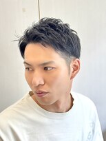 ヘアーアンドグルーミング ヨシザワインク(HAIR&GROOMING YOSHIZAWA Inc.)&nbsp;メンズビジネスショートツーブロックアイロンパーマくせ毛風黒髪