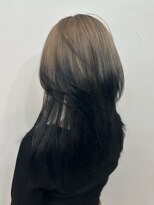 ラピス 福岡天神店(Lapis) ホワイトグレージュ×デザインカラー