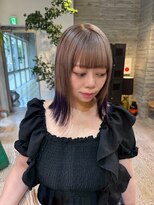 ヲタク(wotaku.)&nbsp;ミルクティーカラー裾カラーデザインカラールーツカラーブリーチ