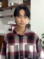 カウンター(COUNTER)&nbsp;メンズニュアンスパーマ／センターパート　【 初回　￥ 9500 】